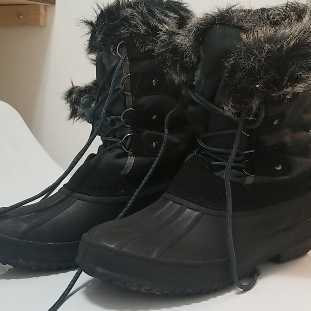 Waterproof snow "boots with the fur"